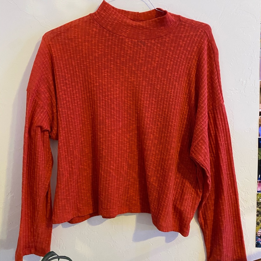 Orange/Red Long Sleeve Top